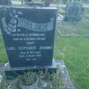 TERBLANCHE Carel Stephanus Johannes 1905-1966