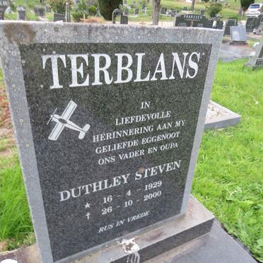 TERBLANS Duthley Steven 1929-2000