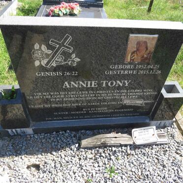 TONY Annie 1952-2015
