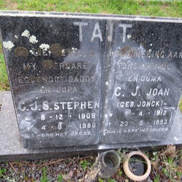 TAIT C.J.S. 1909-1980 & C.J. JONCK 1912-1993