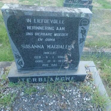 TERBLANCHE Susanna Magdalena 1904-1977