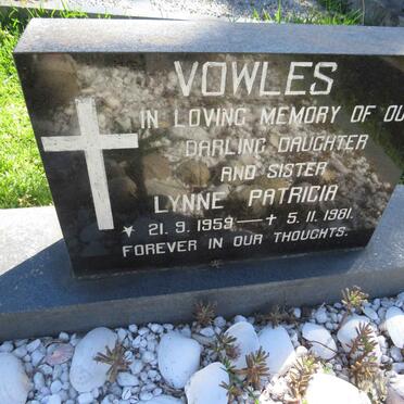 VOWLES Lynne Patricia 1959-1981