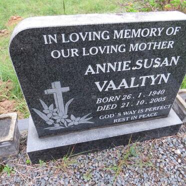 VAALTYN Annie Susan 1940-2005