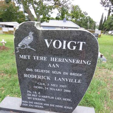 VOIGT Roderick Lanville 1957-2006