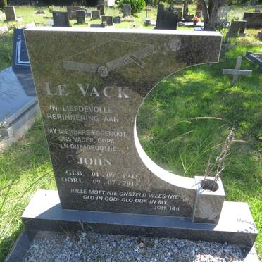 VACK John, le 1943-2013