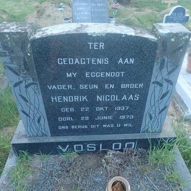 VOSLOO Hendrik Nicolaas 1937-1973
