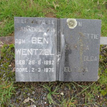 WENTZEL Ben 1892-1976