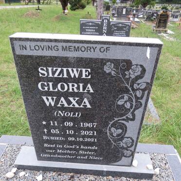WAXA Siziwe Gloria 1967-2021