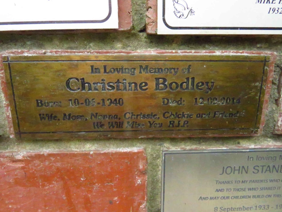 BODLEY Christine 1940-2014