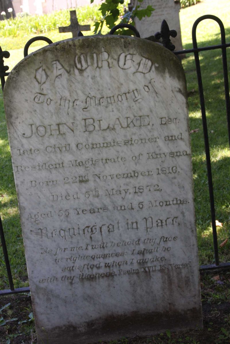 BLAKE John 1816-1872
