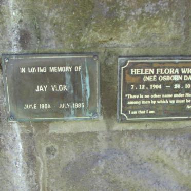 VLOK Jay 1908-1985 :: WIGGILL Helen Flora nee OSBORN DAY 1904-1995