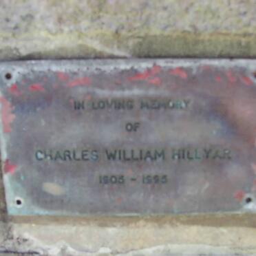 HILLYAR Charles William 1905-1995