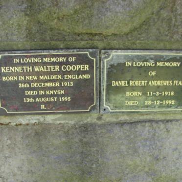 COOPER Kenneth Walter 1913-1995 :: FEARON Daniel Robert Andrewes 1918-1992