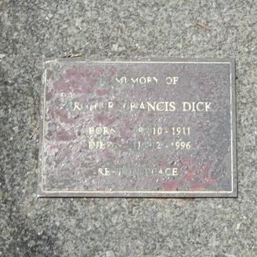 DICK Arthur Francis 1911-1996