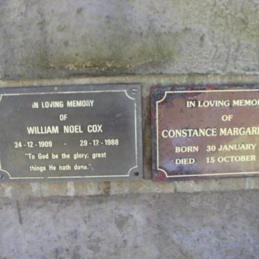 COX William Noel 1909-1988 &amp; Constance Margaret 1913-1995