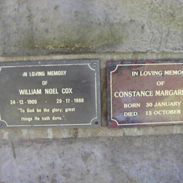 COX William Noel 1909-1988 &amp; Constance Margaret 1913-1995