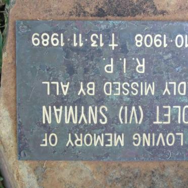 SNYMAN Violet 1908-1989