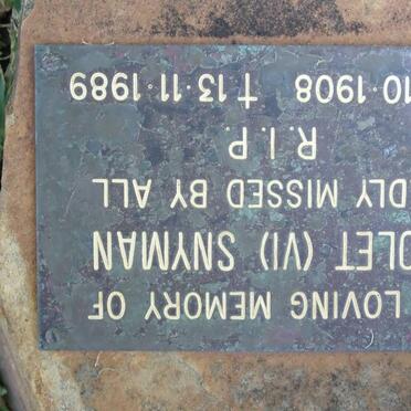 SNYMAN Violet 1908-1989
