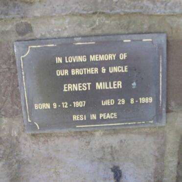 MILLER Ernest 1907-1989