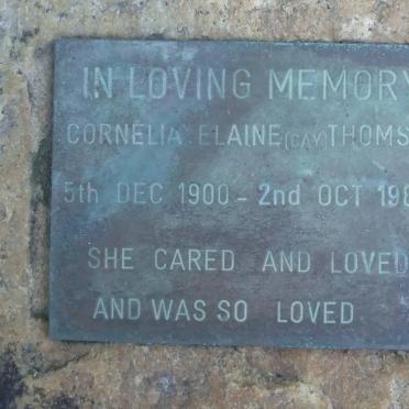 THOMSON Cornelia Elaine 1900-1980