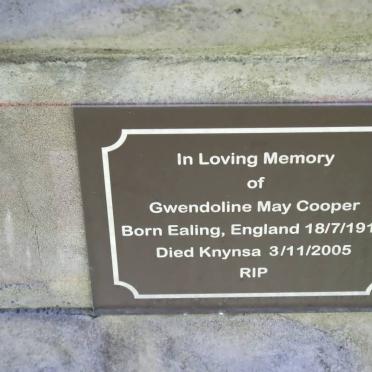 COOPER Gwendoline May 1913-2005