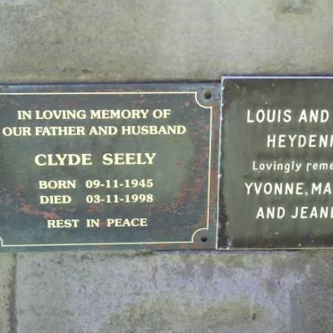 SEELY Clyde 1945-1998 :: HEYDENRYCH Louis &amp; Violet