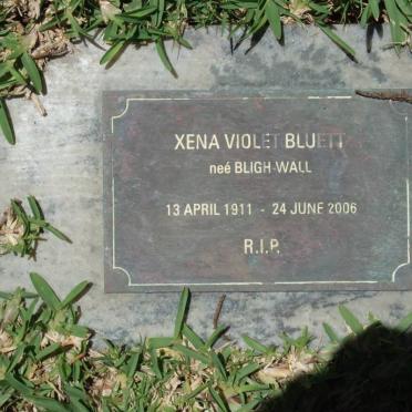 BLUETT Xena Violet nee BLIGH-WALL 1911-2006