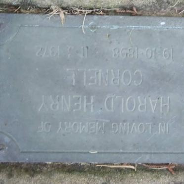 CORNELL Harold Henry 1898-1972