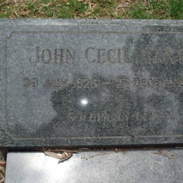 BAXTER John Cecil 1926-1959