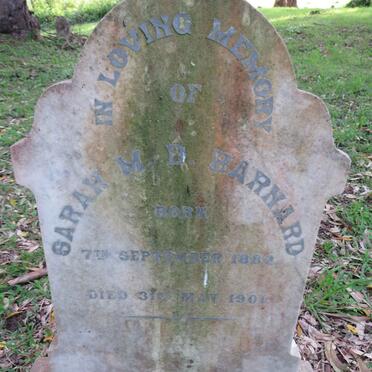BARNARD Sarah M.D. 1882-1901