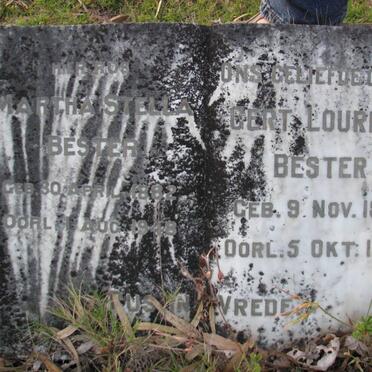 BESTER Gert Lourens 1872-1952 &amp; Martha Stella 1882-1948