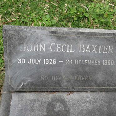 BAXTER John Cecil 1926-1960