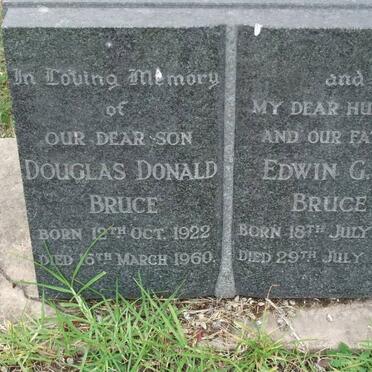 BRUCE Edwin G.C. 1902-1963 :: BRUCE Douglas Donald 1922-1960