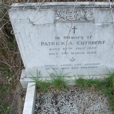 CUTHBERT Patrick A. 1897-1960