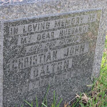 DALTON Christian John 1892-