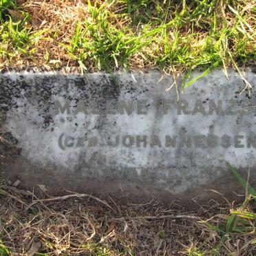 FRANZSEN Marlene nee JOHANNESSEN