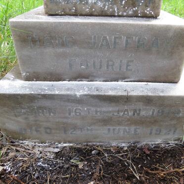 FOURIE Haig Jaffray 1919-1921