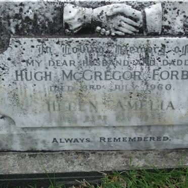 FORBES Hugh McGregor -1960 &amp; Helen Amelia -1965