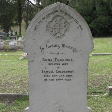 GOLDSBURY Anna Fredrica -1910