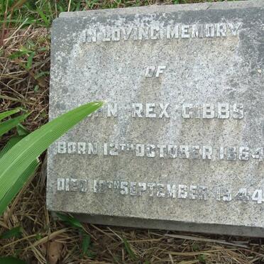 GIBBS John Rex 1864-1944