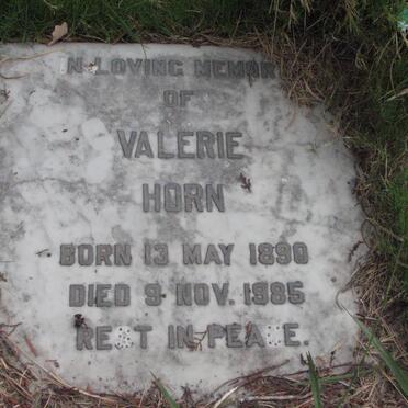 HORN Valerie 1890-1985