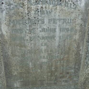 HUYSSTEEN Matthys Petrus, van 1848-1928 &amp; Magdalena BARNARD 1853-1936