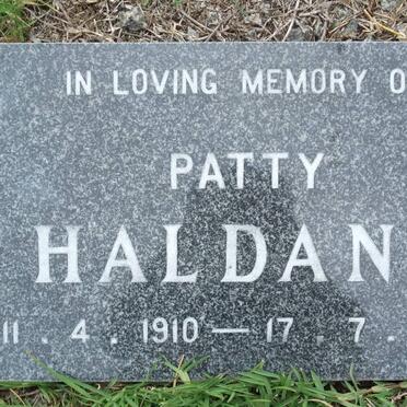 HALDANE Patty 1910-2002