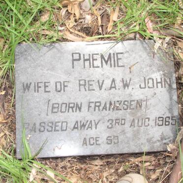 JOHN Phemie nee FRANSZEN -1965