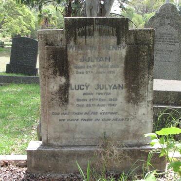 JULYAN William Henry 1863-1931 &amp; Lucy TRUTER 1868-1947