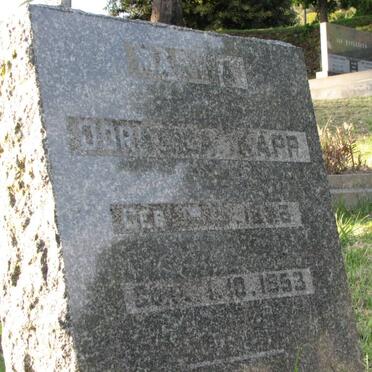 KAPP Martha Dorothea 1885-1953