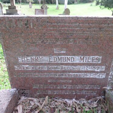 MILES Henry Edmund 1873-1947