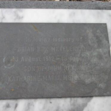 METELERKAMP Brian Rex 1912-??