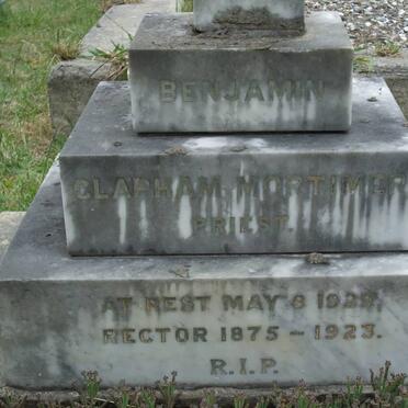 MORTIMER Benjamin Clapham -1929