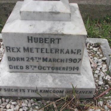 METELERKAMP Hubert Rex 1907-1914